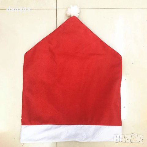 4254 Червен коледен калъф за стол, снимка 6 - Декорация за дома - 42916954