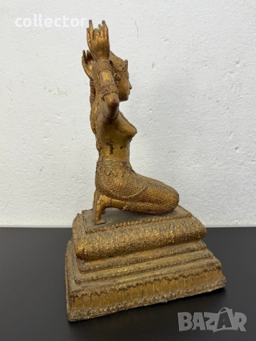 Бронзова скулптура / фигура на тайландско божество. №7515, снимка 8 - Антикварни и старинни предмети - 52127089