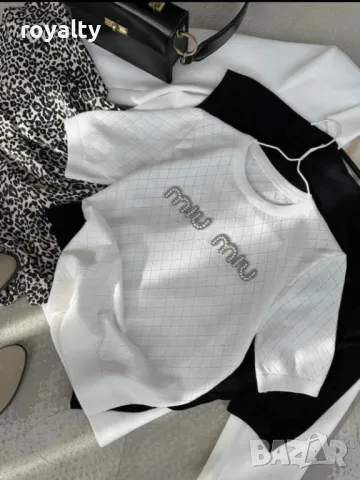 Miu Miu дамски блузи , снимка 2 - Тениски - 49173730