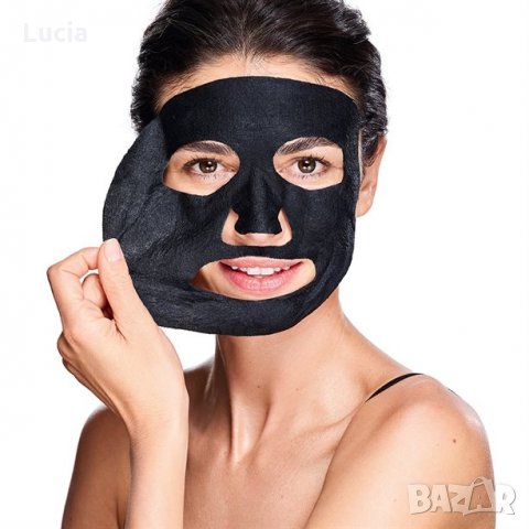 Черна лист-маска за лице Anew 3 броя