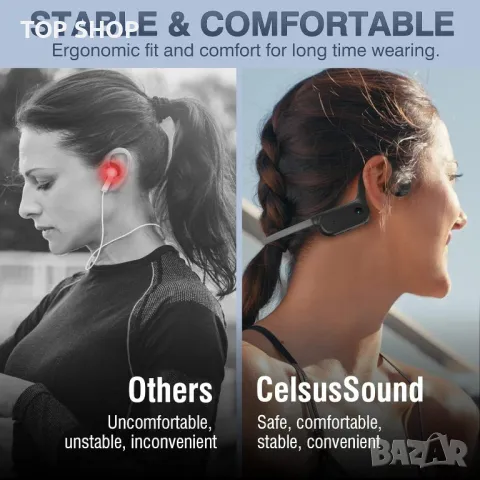 Слушалки Celsus Sound с шумопотискащ микрофон, Bluetooth водоустойчиви, снимка 5 - Слушалки, hands-free - 48547744