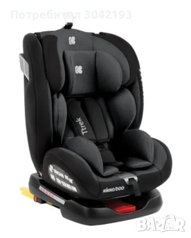 Стол за кола 0-1-2-3 (0-36 кг) Kikkaboo Ttrek Black, снимка 1