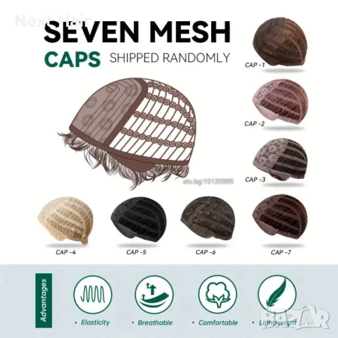 Черна къса вълнообразна хелоуин парти перука с бретон, снимка 5 - Аксесоари за коса - 51120065