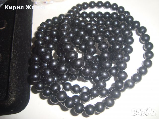 СТАРО ТЕЖКО ТИП ПЕРЛЕНО КРИСТАЛНО РЕТРО КОЛИЕ 7845, снимка 6 - Колиета, медальони, синджири - 31451119