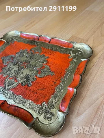 Дървен поднос, снимка 3 - Други - 49921315