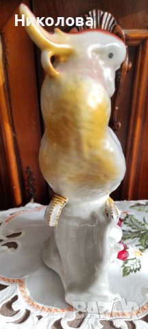 Българска Порцеланова статуетка папагал, снимка 3 - Статуетки - 39143760