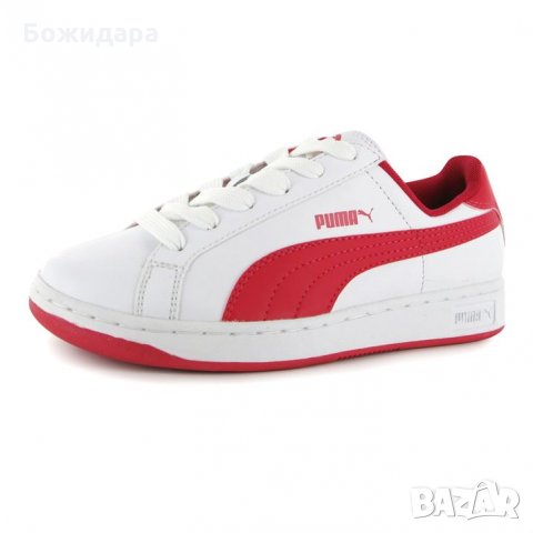 Маратонки в бяло и червено Puma Vikky с класически и стилен дизайн, снимка 1 - Маратонки - 30384501