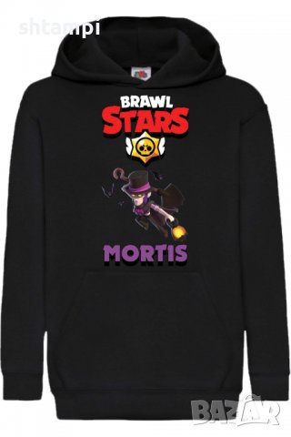 Детски Суитчър/Суитшърт Mortis 3,Brawl Stars,Игра,Подарък,Изненада,Забавление,Рожден Ден