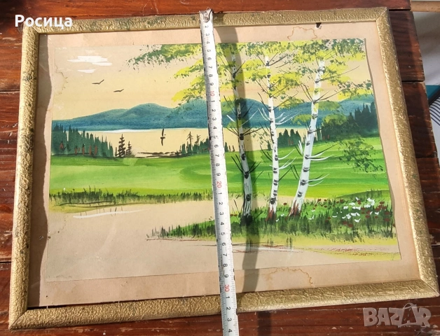 пейзаж с брези , снимка 3 - Картини - 54003515