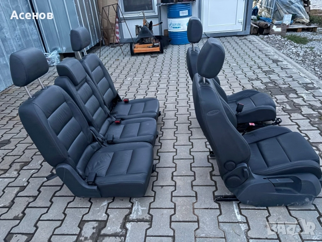 Кожени Седалки Кожен Салон за VW Touran Туран Тоуран, снимка 7 - Аксесоари и консумативи - 52150802