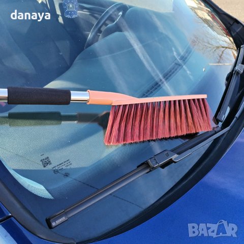 4526 Стъргалка за лед с четка за сняг с дълга дръжка 67см, снимка 7 - Аксесоари и консумативи - 44443527