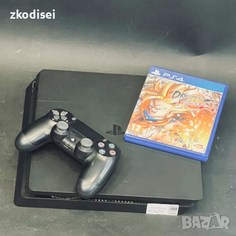 Конзола SONY - PS4 SLIM с 1бр. джойстик и 1бр. игра