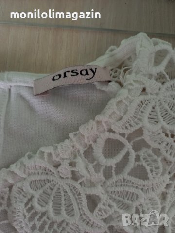 Бяла блуза Orsay, няма забележки, като нова е, снимка 2 - Тениски - 42092427
