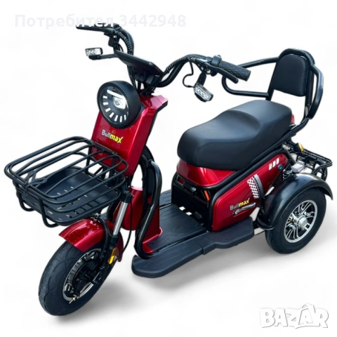 Двуместна електрическа триколка PUDDING PRO 1200W, снимка 2 - Инвалидни скутери - 54023309