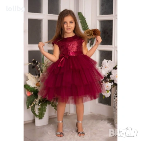 Бяла детска рокля 3-7 години., снимка 2 - Детски рокли и поли - 54364093