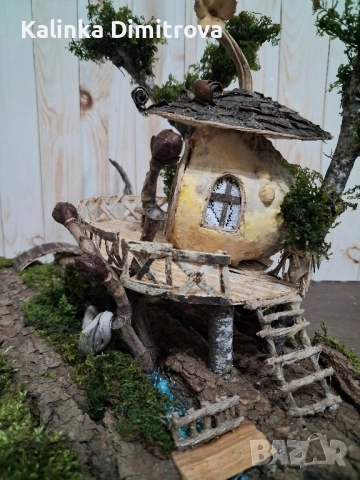 Къщичка на дърво,изработена само с естествени материали., снимка 5 - Други стоки за дома - 52313644