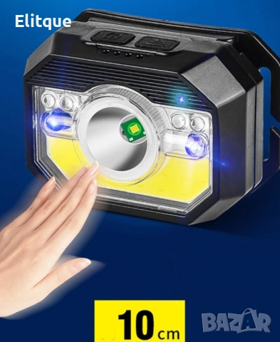 LED фенер за глава с 6 режима на работа, вградена батерия и USB зареждане - FL86, снимка 11 - Други - 52805691
