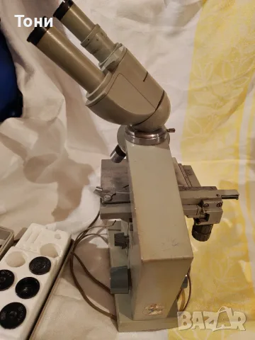 Бинокулярен микроскоп Amplival Carl Zeiss Jena, снимка 7 - Лаборатория - 56215702