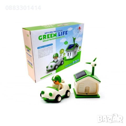 Соларен Конструктор Къща и кола, снимка 5 - Конструктори - 44297364