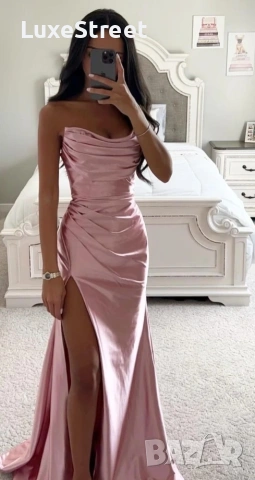 Сатен 🤍Дамски Роли, снимка 3 - Рокли - 53880773