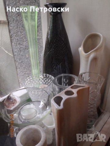 Вази - много красиви, нови:кристални, керамични, мраморни, порцеланови., снимка 5 - Вази - 29814078