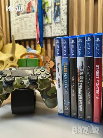 PS4 Slim + 2 контролера + 6 игри – 260 €, снимка 3 - PlayStation конзоли - 56459438