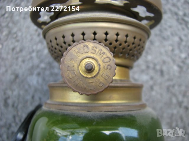 Стара газена лампа с абажур, снимка 5 - Антикварни и старинни предмети - 29858157