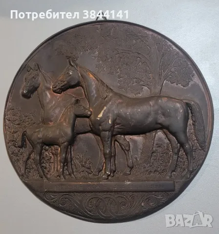 Медно пано Полски коне Janow Podtaski