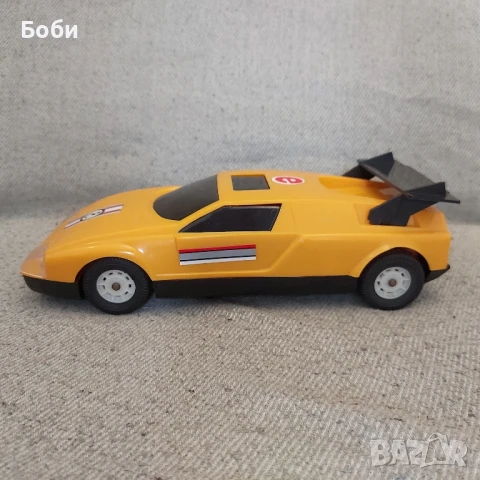 Стара Рядка Българска Соц Пластмасова Играчка на Батерии Кола Мерцедес C111, снимка 6 - Колекции - 51217025