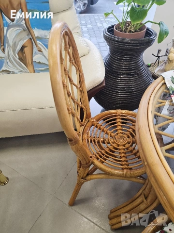 ратанов комплект, снимка 5 - Градински мебели, декорация  - 53206778