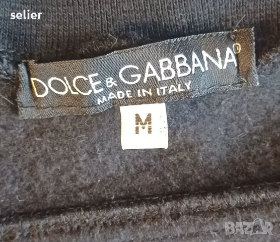 DOLCE & GABBANA-оригинално мъжко горнище Размер-M MADE IN 🇮🇹 ITALY  Много запазено,като ново.Слага, снимка 7 - Спортни дрехи, екипи - 52708422