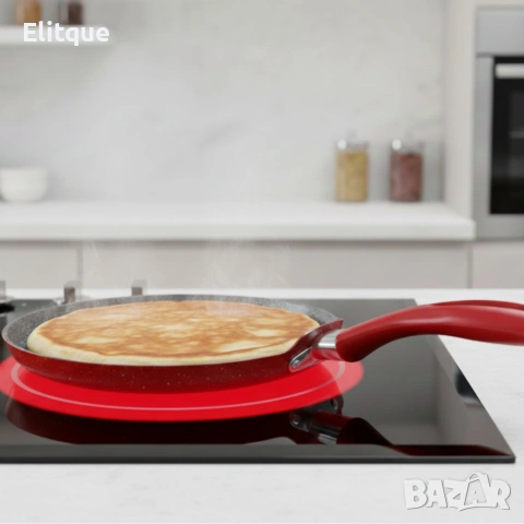 Тиган за палачинки Votlz OV54422A26 – незалепващо мраморно покритие, 26 см, снимка 7 - Декорация за дома - 53045883