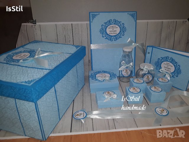Комплект за кръщене, снимка 2 - Подаръци за кръщене - 36974451