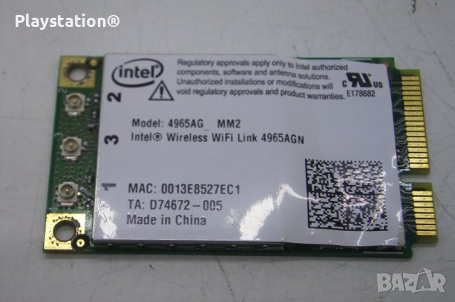 Wi-Fi карта: Intel 4965AG MM2 42T0875 802.11 A/G IBM Mini-PCI Lenovo, снимка 1 - Части за лаптопи - 40122671