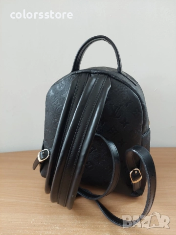 Черна раница Louis Vuitton кодSG64, снимка 3 - Раници - 40227052