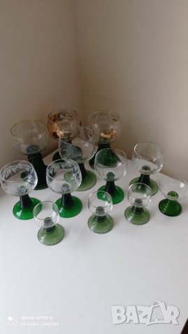 Ретро кристални чаши за вино, снимка 2 - Други ценни предмети - 35532610