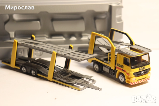 HERPA 1:87 H0 MERCEDES ADAC АВТОВОЗ КАМИОН МОДЕЛ, снимка 9 - Колекции - 52966594