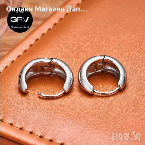 GPV Халки от медицинска стомана 316L – сребърни и златни, снимка 5 - Обеци - 52316018