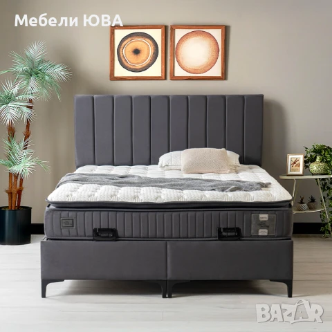 Тапицирани легла с метална конструкция!