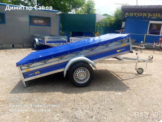 Туристическо, самосвално ремарке VESTA LIGHT 25 с плосък брезент, снимка 7 - Ремаркета - 52041805