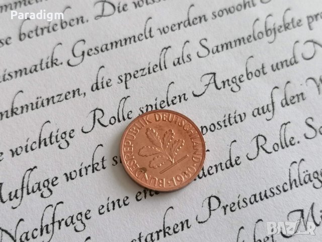 Монета - Германия - 1 пфениг | 1980г.; серия J, снимка 2 - Нумизматика и бонистика - 38816305