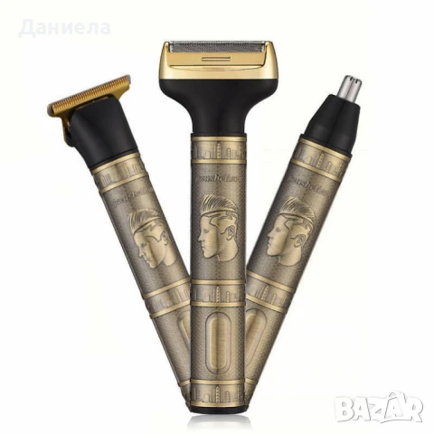 Тример Geemy GM-8045 3 в 1 – Комплект за подстригване и бръснене за мъже, снимка 5 - Тримери - 50524836