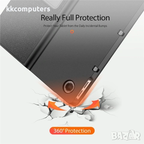 DUX DUCIS Кожен Калъф със Стойка за Lenovo Tab Plus + Протектор, Удароустойчив, Авто събуждане/заспи, снимка 6 - Калъфи, кейсове - 53008826