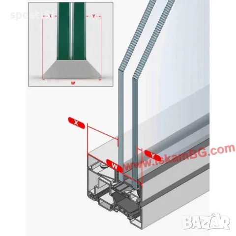 Уред за почистване на прозорец,С магнит, Двустранно, снимка 5 - Мопове, кофи, четки и метли - 49498003