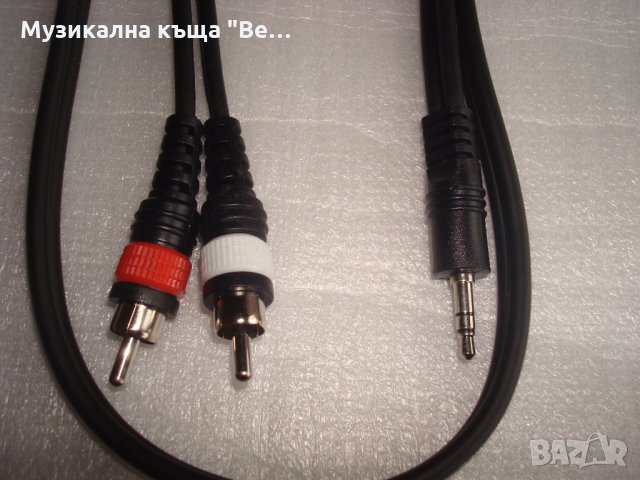 аудио кабел мини стерео жак - чинчове 1м., снимка 3 - Други - 30863047