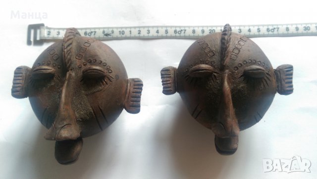 Африкански керамични маски, снимка 7 - Антикварни и старинни предмети - 30277991