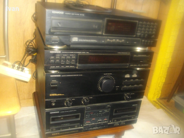KENWOOD КОМПОНЕНТНА СИСТЕМА CD ПЛЕЙЪР УСИЛВАТЕЛ ДВОЕН КАСЕТЕН ДЕК РЕСИЙВЪР ТУНЕР С КАБЕЛИТЕ КАТО НОВ, снимка 18 - Аудиосистеми - 54315325