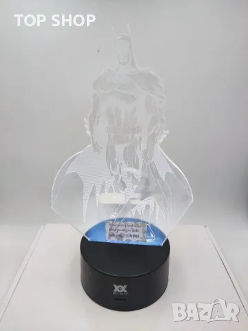 Batman Батман Екшън фигурки 3D настолна лампа 7 променящи цвета нощна лампа, снимка 6 - Настолни лампи - 48842506