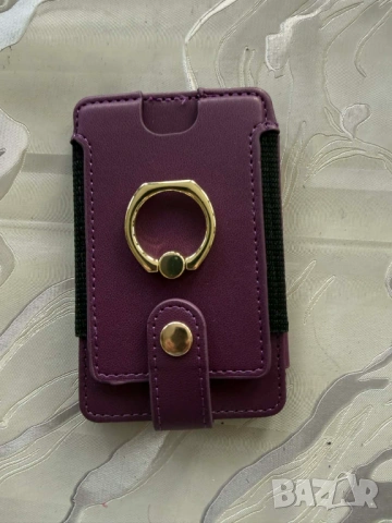Кейс и портфейл за Айфон 16 про цвят лилав, снимка 6 - Калъфи, кейсове - 53878778