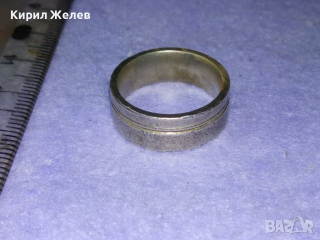 Стара МАСИВНА СРЕБЪРНА СТИЛНА ХАЛКА ПРЪСТЕН СРЕБРО 925 РЪЧНА МАЙСТОРСКА АРТ ИЗРАБОТКА 40517, снимка 3 - Пръстени - 42599893
